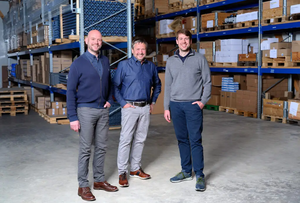 Photo of the team from SI Schiffstechnik for traidfairs and events