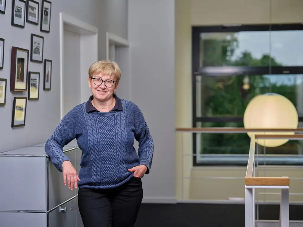 Portrait of the female leader of aftersales