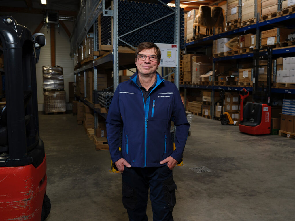 Portrait of material and logistics operator