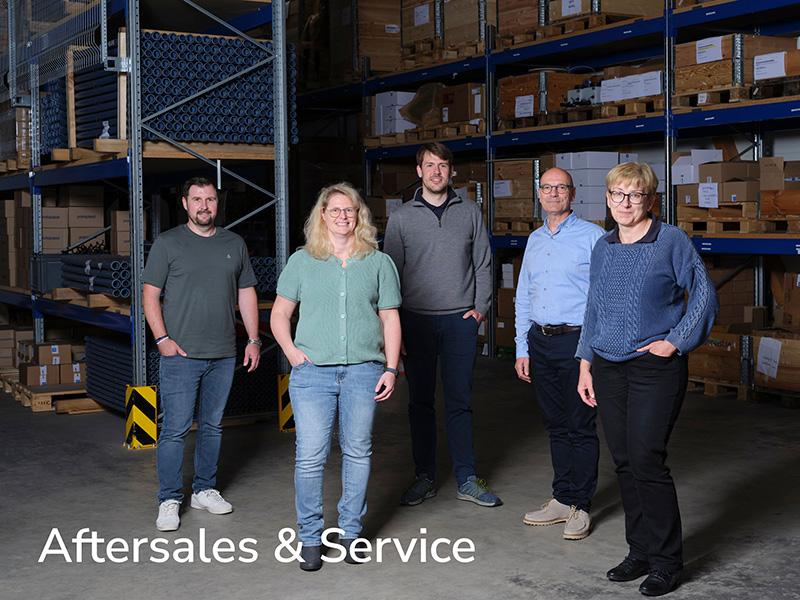 Team of aftersales and service