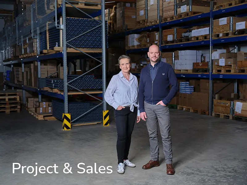 Team of project and sales